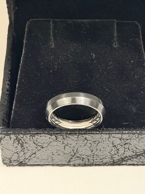 David Yurman Men's Beveled Band, Black Titanium